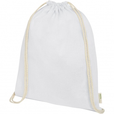 Logotrade promotional giveaways photo of: Orissa 140 g/m² organic cotton drawstring bag 5L