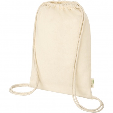 Logo trade promotional merchandise photo of: Orissa 140 g/m² organic cotton drawstring bag 5L