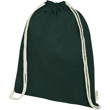 Logotrade promotional item image of: Orissa 140 g/m² organic cotton drawstring bag 5L