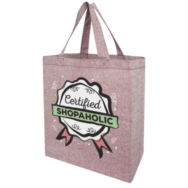 Logotrade promotional giveaway image of: Pheebs 150 g/m² recycled gusset tote bag 13L