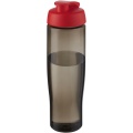 H2O Active® Eco Tempo 700 ml flip lid sport bottle, Red / Charcoal