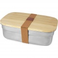 Tite stainless steel lunch box with bamboo lid, Natural / Silver