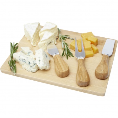 Logotrade advertising product picture of: Ement bamboo cheese board and tools