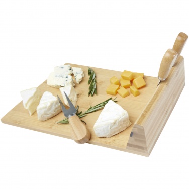 Logotrade corporate gifts photo of: Mancheg bamboo magnetic cheese board and tools