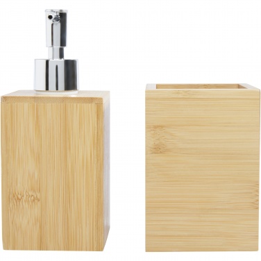 Logotrade promotional merchandise picture of: Hedon 3-piece bamboo bathroom set