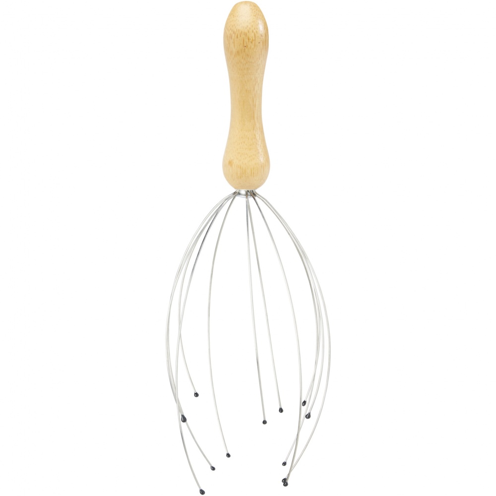 Logotrade promotional item image of: Hator bamboo head massager