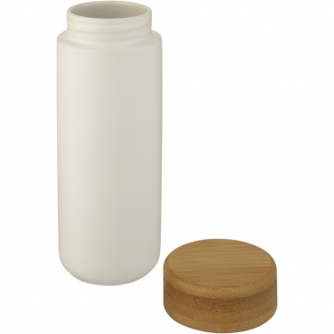 Logo trade corporate gift photo of: Lumi 300 ml ceramic tumbler with bamboo lid