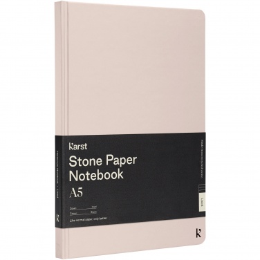 Logotrade corporate gifts photo of: Karst® A5 stone paper hardcover notebook - lined