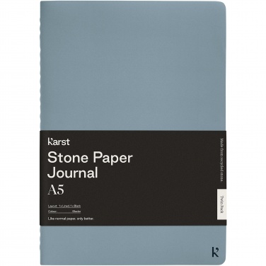 Logo trade promotional products picture of: Karst® A5 stone paper journal twin pack