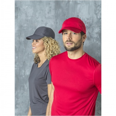 Logo trade business gifts image of: Cerus 6 panel cool fit cap