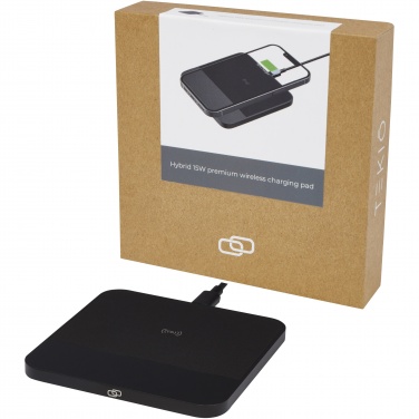 Logo trade promotional merchandise image of: Hybrid 15W premium wireless charging pad