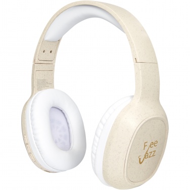 Logotrade promotional gift image of: Riff wheat straw Bluetooth® headphones with microphone