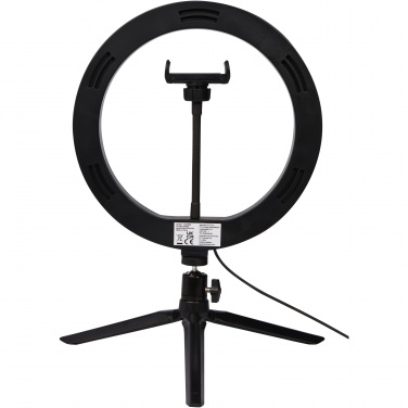 Logo trade promotional merchandise picture of: Studio ring light for selfies and vlogging with phone holder and tripod