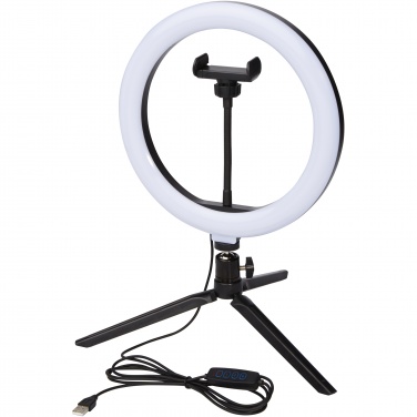 Logo trade promotional gifts picture of: Studio ring light for selfies and vlogging with phone holder and tripod