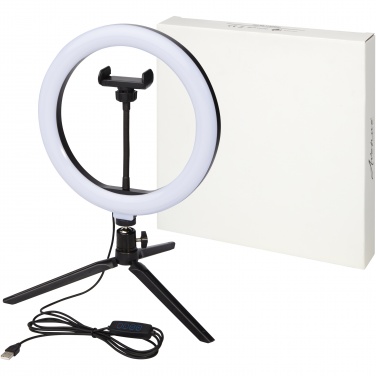 Logotrade promotional merchandise picture of: Studio ring light for selfies and vlogging with phone holder and tripod