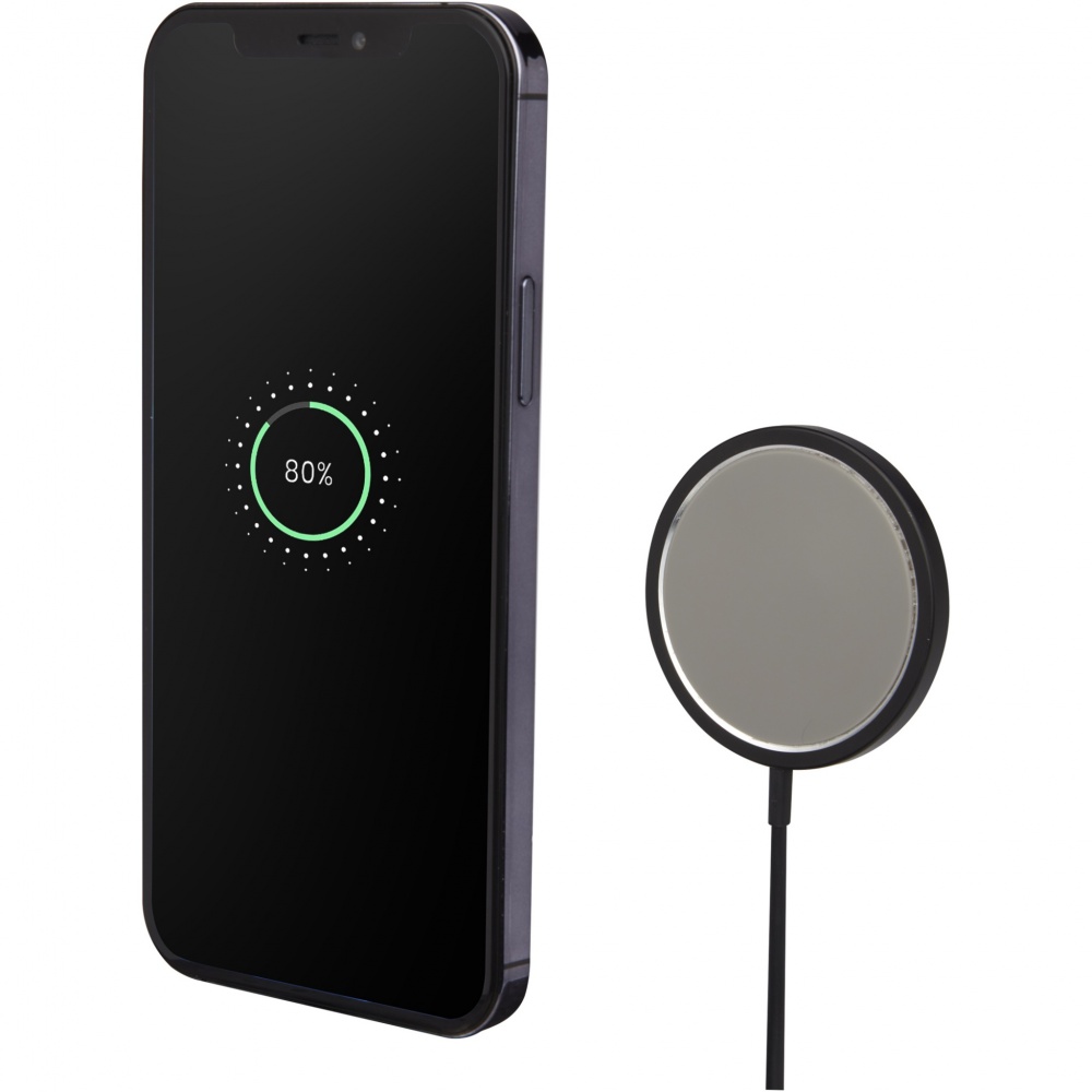 Logo trade corporate gifts picture of: Magclick 15W aluminium wireless charger