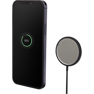 Logo trade business gifts image of: Magclick 15W aluminium wireless charger