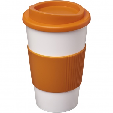 Logo trade promotional merchandise image of: Americano® 350 ml insulated tumbler with grip