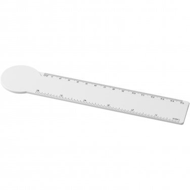 Logotrade promotional item image of: Tait 15 cm circle-shaped recycled plastic ruler 