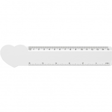 Logotrade corporate gifts photo of: Tait 15 cm heart-shaped recycled plastic ruler