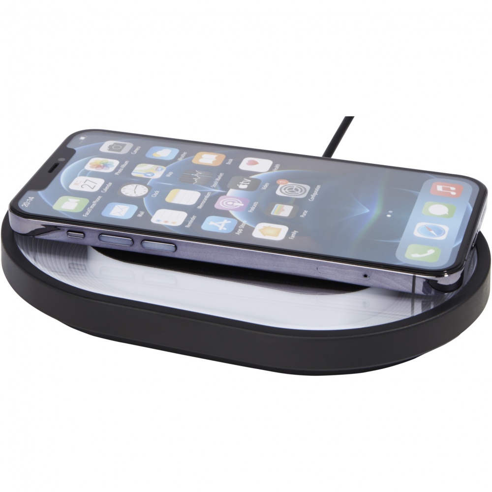 Logotrade promotional giveaway image of: Ray wireless charging pad with RGB mood light