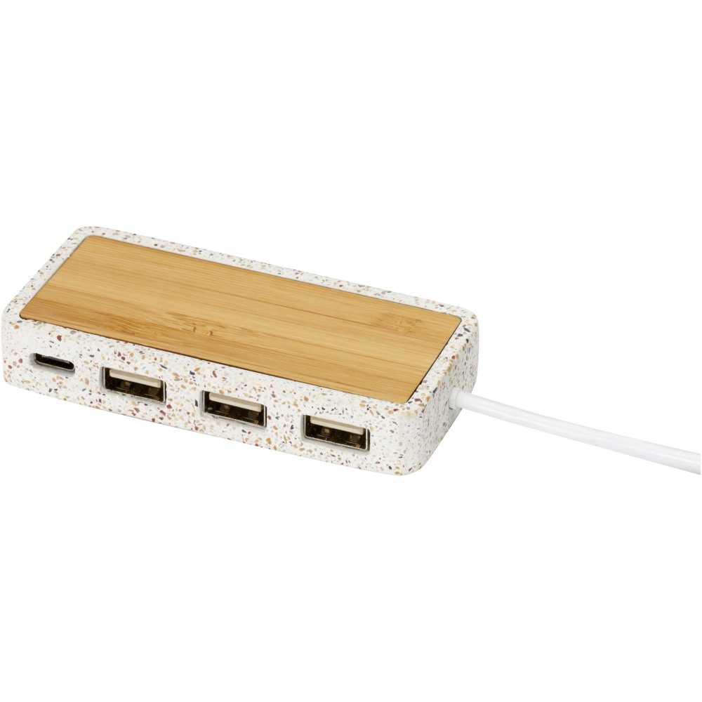 Logo trade promotional products image of: Terrazzo USB 2.0 hub