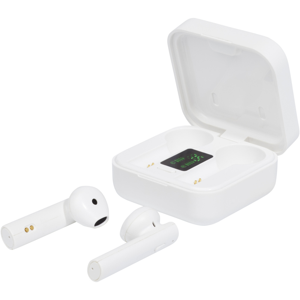 Logo trade promotional items image of: Tayo solar charging TWS earbuds 