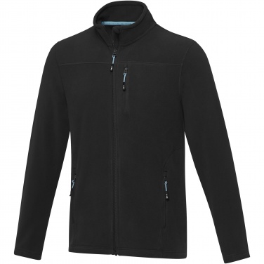 Logo trade promotional merchandise image of: Amber men's GRS recycled full zip fleece jacket