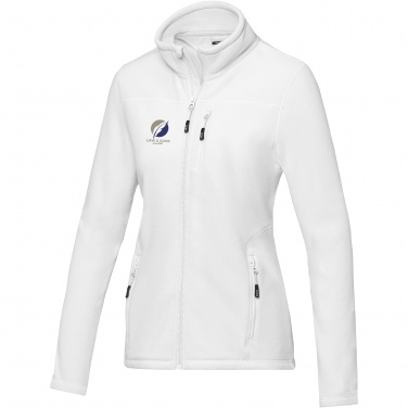 Logo trade promotional giveaway photo of: Amber women's GRS recycled full zip fleece jacket