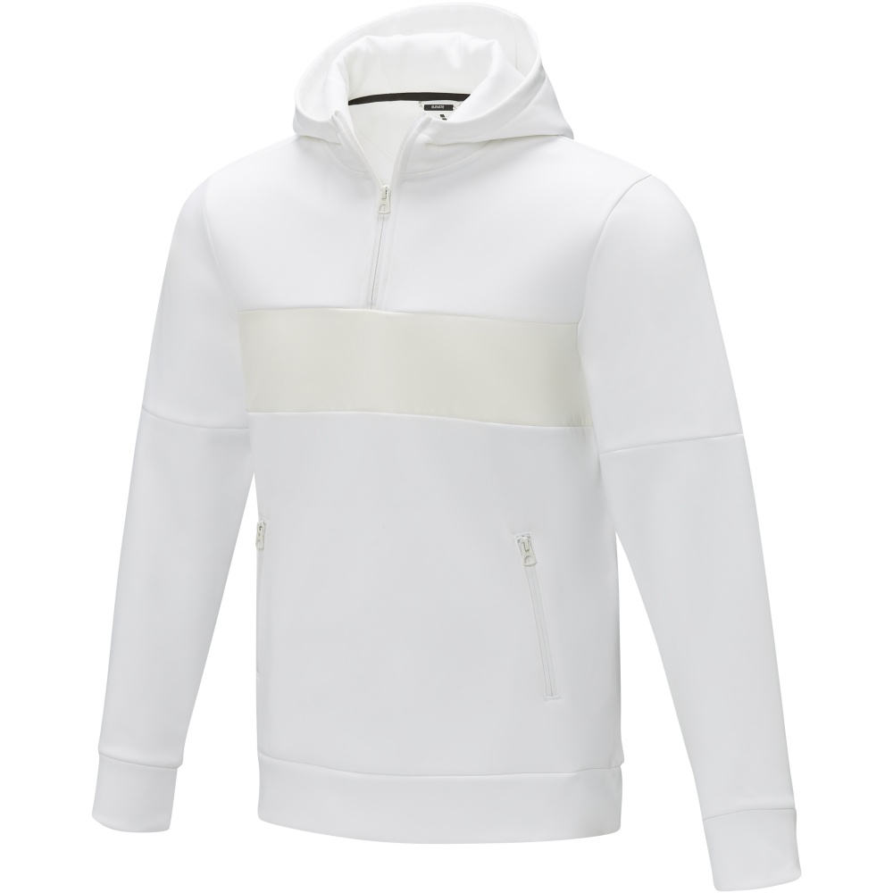 Logo trade promotional items picture of: Sayan men's half zip anorak hooded sweater