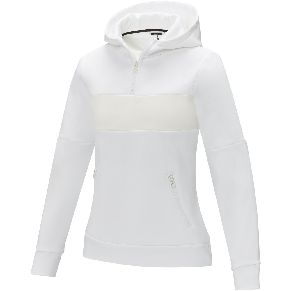 Logotrade promotional items photo of: Sayan women's half zip anorak hooded sweater