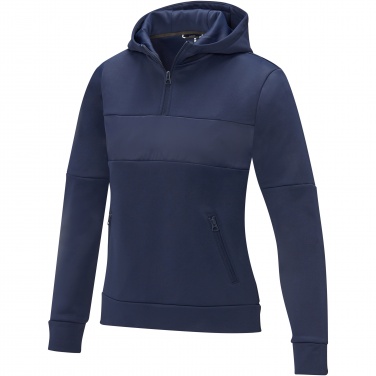 Logo trade promotional merchandise picture of: Sayan women's half zip anorak hooded sweater