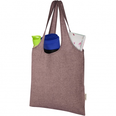 Logo trade corporate gift photo of: Pheebs 150 g/m² recycled cotton trendy tote bag 7L