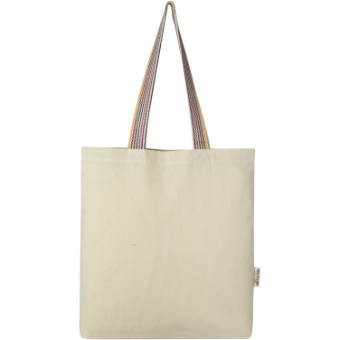 Logo trade promotional giveaways picture of: Rainbow 180 g/m² recycled cotton tote bag 5L