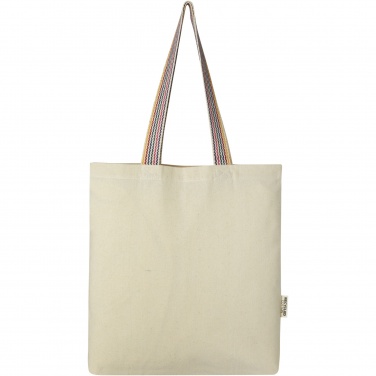 Logotrade promotional gift image of: Rainbow 180 g/m² recycled cotton tote bag 5L