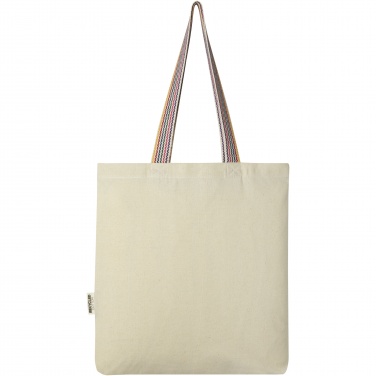 Logo trade corporate gift photo of: Rainbow 180 g/m² recycled cotton tote bag 5L