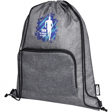 Logotrade corporate gift image of: Ash recycled foldable drawstring bag 7L