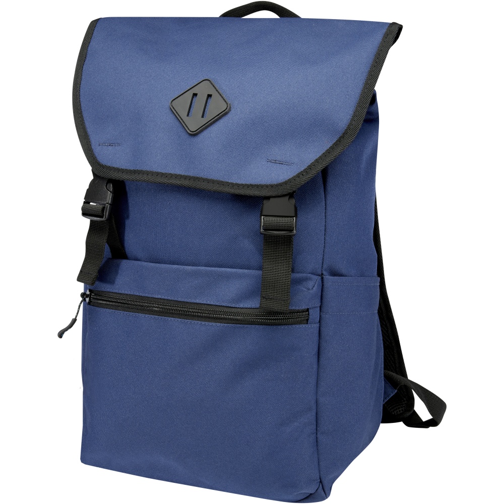 Logo trade promotional gifts picture of: REPREVE® Our Ocean™ 15" GRS RPET laptop backpack 19L