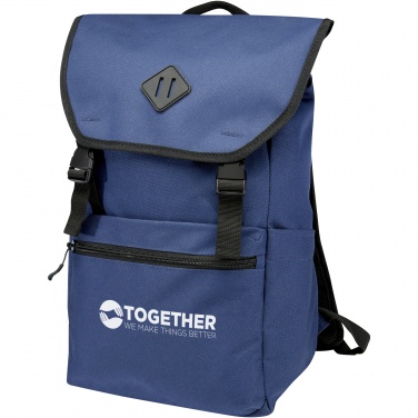 Logotrade promotional product picture of: REPREVE® Our Ocean™ 15" GRS RPET laptop backpack 19L