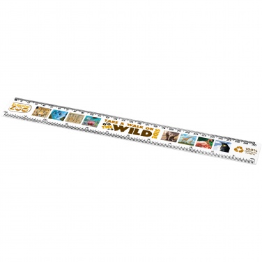 Logo trade promotional items image of: Refari 30 cm recycled plastic ruler