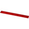 Refari 30 cm recycled plastic ruler, Red