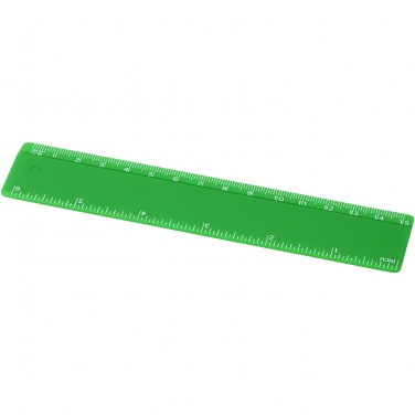 Logo trade promotional merchandise picture of: Refari 15 cm recycled plastic ruler