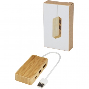 Logotrade business gifts photo of: Tapas bamboo USB hub