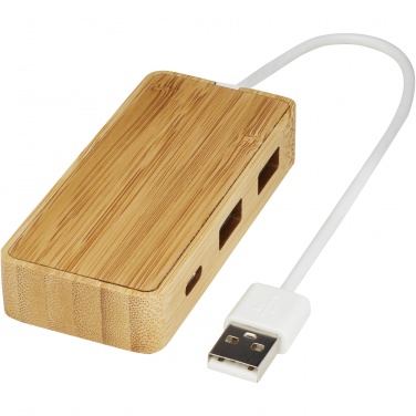 Logotrade corporate gift image of: Tapas bamboo USB hub