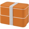 MIYO double layer lunch box, Orange / Orange / White