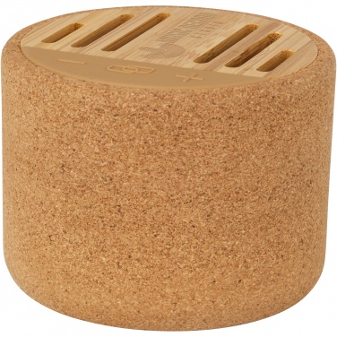 Logo trade corporate gifts image of: Cerris 5W cork Bluetooth® speaker