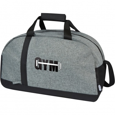 Logo trade business gifts image of: Reclaim GRS recycled two-tone sport duffel bag 21L