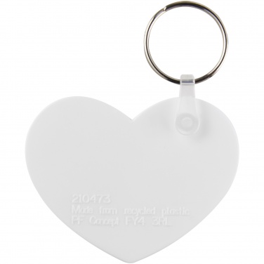 Logotrade corporate gifts photo of: Tait heart-shaped recycled keychain