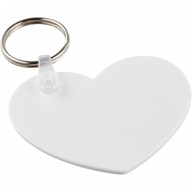 Logotrade corporate gift image of: Tait heart-shaped recycled keychain