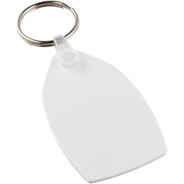 Logotrade advertising product image of: Tait rectangular-shaped recycled keychain